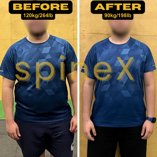 Client loosing 20kg fat and correcting his posture with SpineX method 