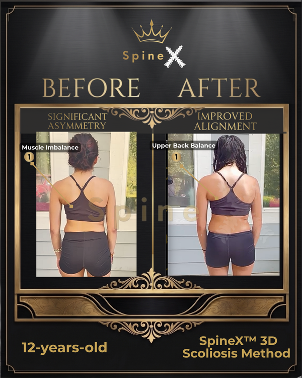 Online Scoliosis Transformation with 12-year old transformation